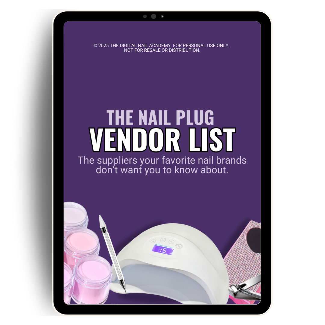 THE NAIL PLUG VENDOR LIST